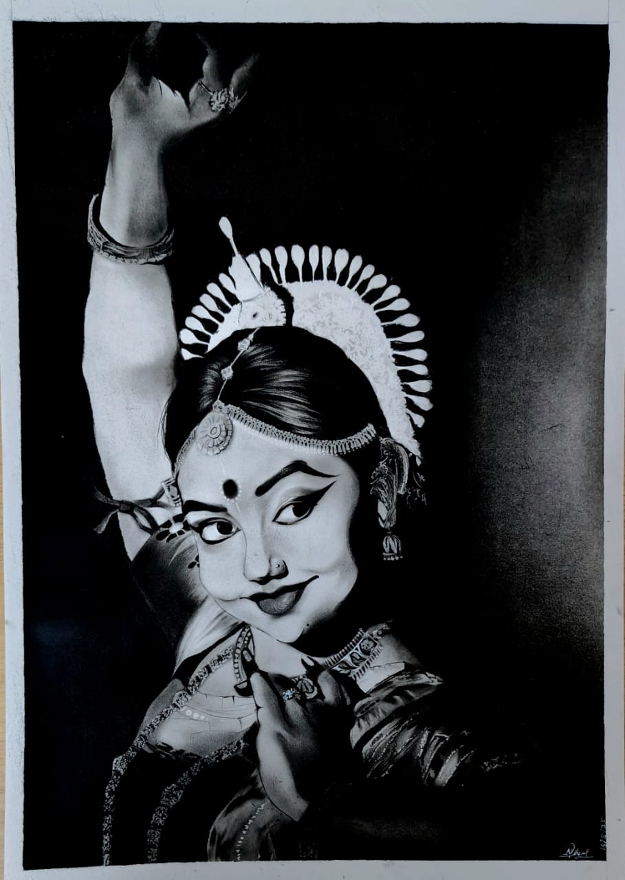 Charcoal - Dancing Pose