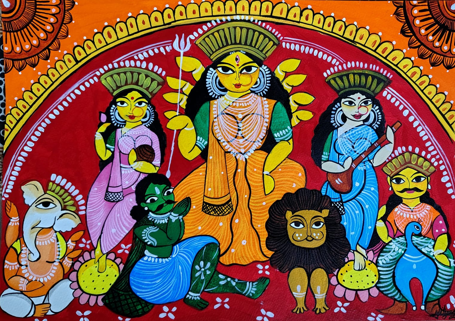 Acrylic Colors - Durga Puja