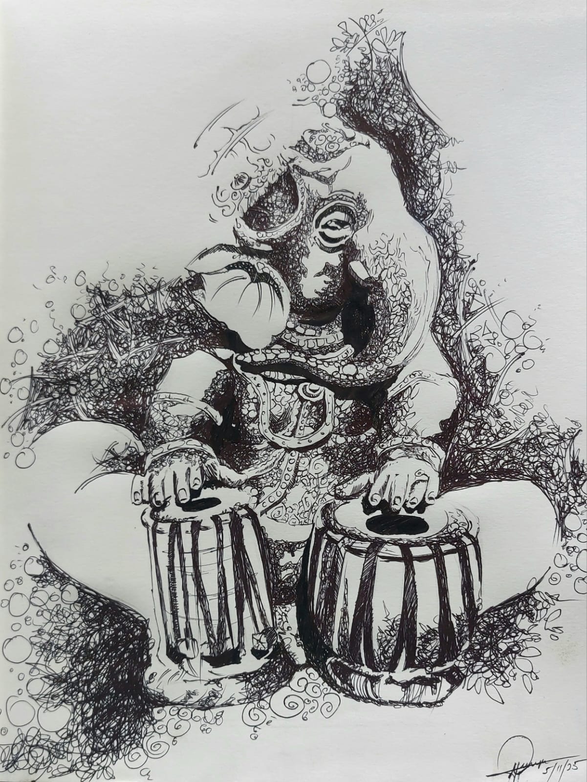 Pen Sketch - Lord Ganesh