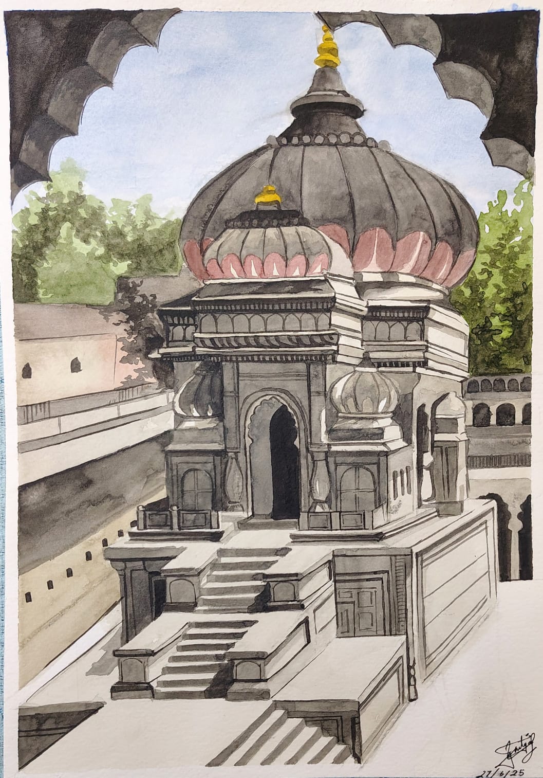 Temple - Bank of Narmada